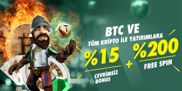 Betpark 15% Anında BTC ile Yatırımlara Çevrimsiz + 200% Freespin betpark-btc-yatirim-bonusu