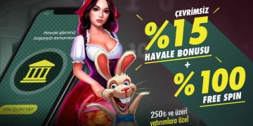 Betpark 15% Çevrimsiz Havale Bonusu + 100% Freespin betpark-cevrimsiz-havale-bonusu
