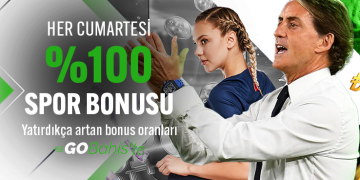 Gobahis Cumartesi 100% Bonus gobahis-cumaresi-spor-yatiirm-bonusu