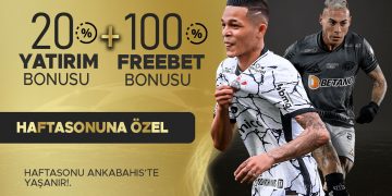 Ankabahis Haftasonuna Özel %20 Çevrimsiz + %100 Freebet ankabahis-yatirim-bonusu-freebet-bonusu