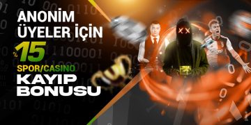 Anonimbet 15% Spor veya Casino Kayıp Bonusu anonimbet-yeni-uyelere-spor-casino-kayip-bonusu