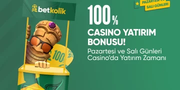 Betkolik 100% Casino Yatırım Bonusu betkolik-casino-yatirim-bonusu