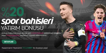 Afroditbet 20% Yatırım Bonusu - Spor Bahisleri afroditbet-spor-yatirim-bonusu