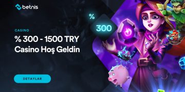 Betnis 300% -1500 TRY Casino Hoş Geldin Bonusu betnis-casino-hosgeldin-bonusu