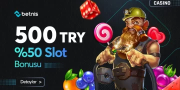 Betnis 50% - 500 TRY Slot Bonusu betnis-slot-bonusu
