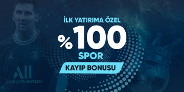 Dengebet 100% Spor Kayıp Bonusu dengebet-ilk-yatirima-ozel-spor-kayip-bonusu