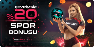 Tatubet 20% Çevrimsiz Spor Yatırım Bonusu tatubet-cevrimsiz-spor-bonusu