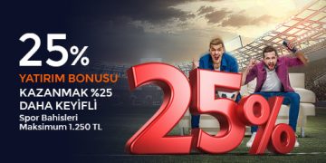 Betmarket 25% Spor Yatırım Bonusu betmarket-spor-yatirim-bonusu