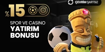 Extrabet 15% Çevrim Şartsız Spor ve Casino Yatırım Bonusu extrabet-spor-casino-yatirim-bonusu