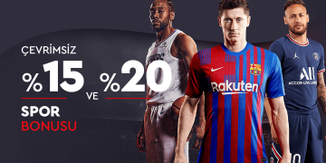 Kalebet 15% ve 20% Çevrimsiz Yatırım Bonusu kalebet-cevrimsiz-spor-bonusu